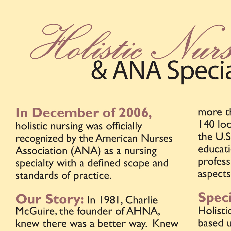 AHNA brochure inside